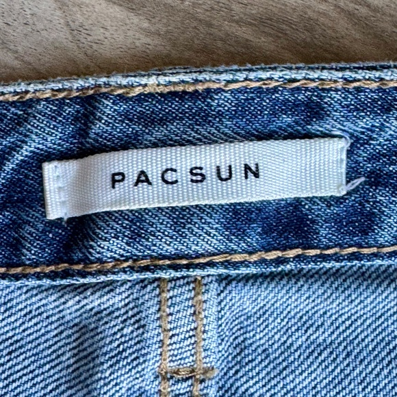 Pacsun Eco Patchwork 90s Boyfriend High Waisted Straight Leg Jeans Size 23 - Picture 5 of 16